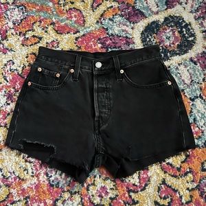 Black Levi’s 501 Jean Shorts